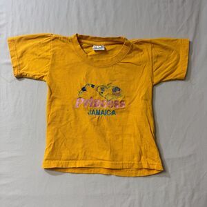 Princess Jamaica Yellow T-Shirt Girl 2-4 Souvenir Caribbean Summer Vacation Trip